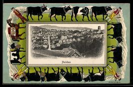 Heiden, Gesamtansicht im Passepartout, e