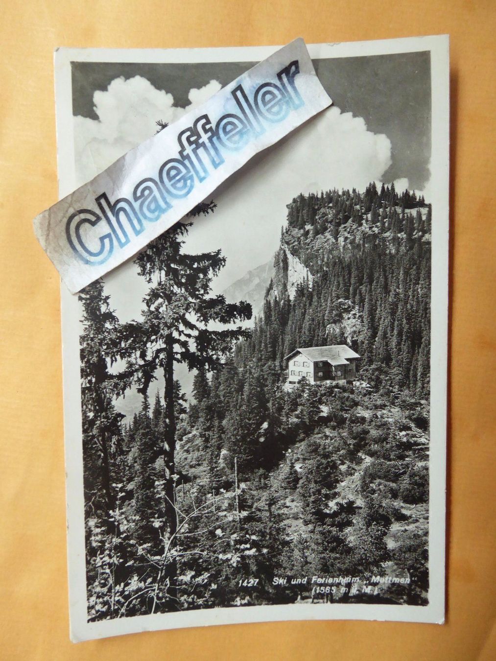 Cartoline postali: Ski und Ferienheim " Mettmen " – Usato da Zürich venduto da Chaeffeler