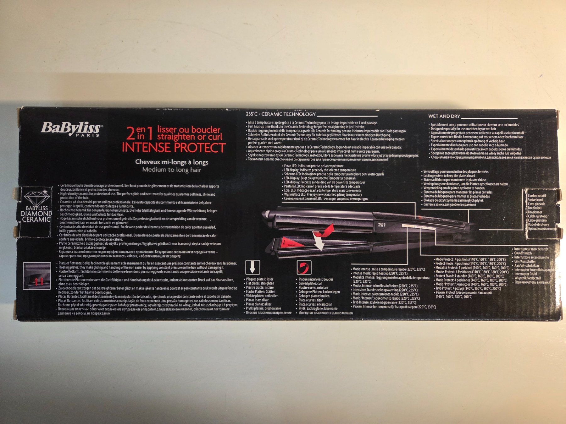 BaByliss Lockenstäbe & Haarglätter: BaByliss Paris Glätteisen Intense Protect – Gebraucht aus Chur von Einszweidreiviermein 2