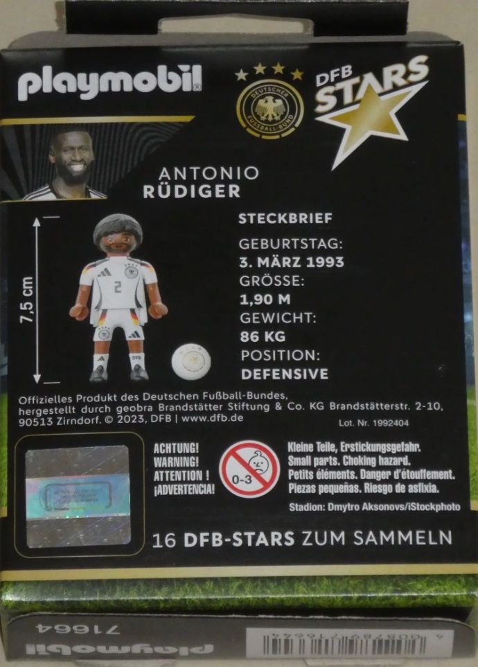 Playmobil Giocattoli: Playmobil 71664 Antonio Rüdiger – Nuovo e nell'imballaggio originale da Wagenhausen venduto da FrauLang 1