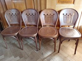 4 x Bistrostühle im Thonet-Stil