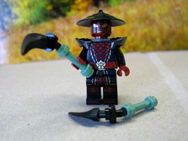 Lego Ninjago Minifigur Drix mit Waffen   NEU