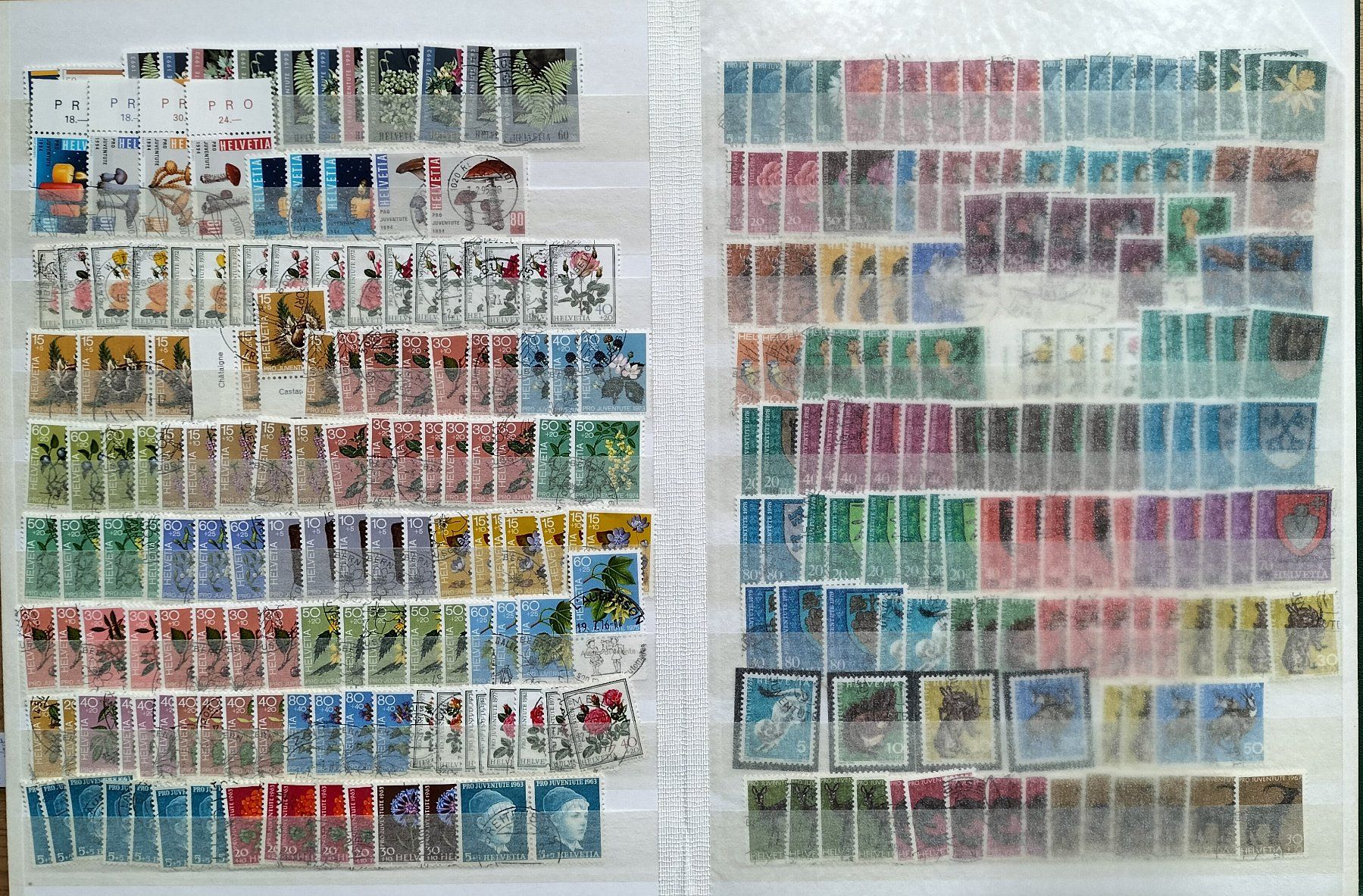 Alle Briefmarken: R1606  /  Pro juventute doublettes  1913-1995 obl. – Gebraucht aus Ste-Croix von MONT-TAGNAC 7