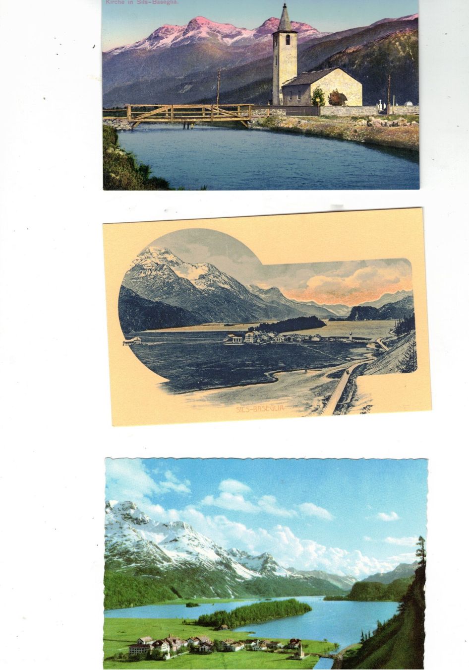 Cartoline postali: Sils Maria Engadin Baseglia Kirche Bündnerland Graubünden – Nuovo (secondo la descrizione) da Widnau venduto da Seppl480