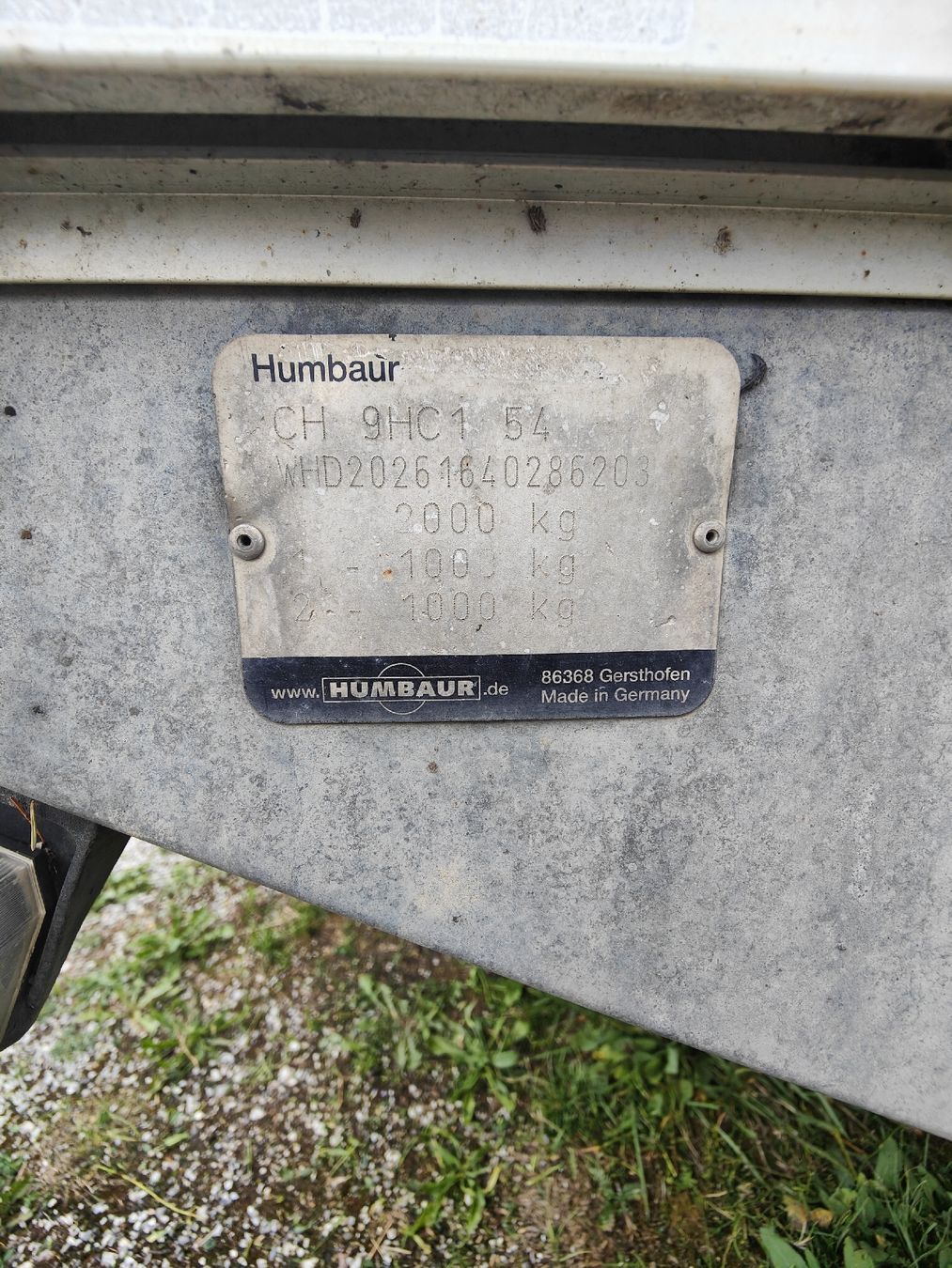 Humbaur Rimorchi: Remorque Humbaur 200HT  Anhänger – Usato da Marly venduto da Fdid 4