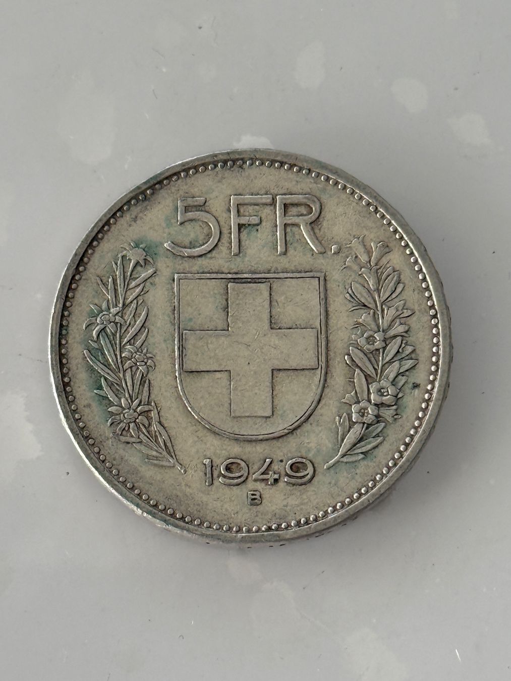 Tutti le monete: 5 Franken 1949  Rar – Usato da Wallisellen venduto da SWISS_SILVER1 1