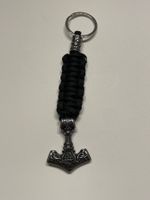 Vikinger Schlüsselanhänger schwarz Vikings Thor Hammer