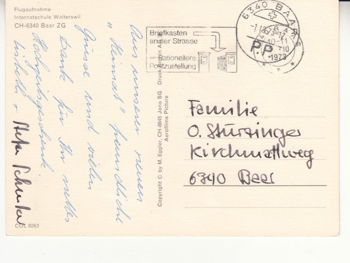 Ansichtskarten: Walterswil 1973 – Gebraucht aus Bürglen TG von StampGraf 1