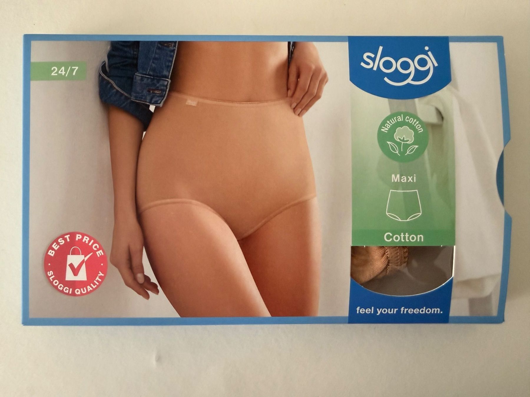 Sloggi Sonstige Unterwäsche: SLOGGI, Slip MAXI Cotton, Grösse 46, Farbe Braun – Neu und originalverpackt aus Rudolfstetten von gst_g7xl