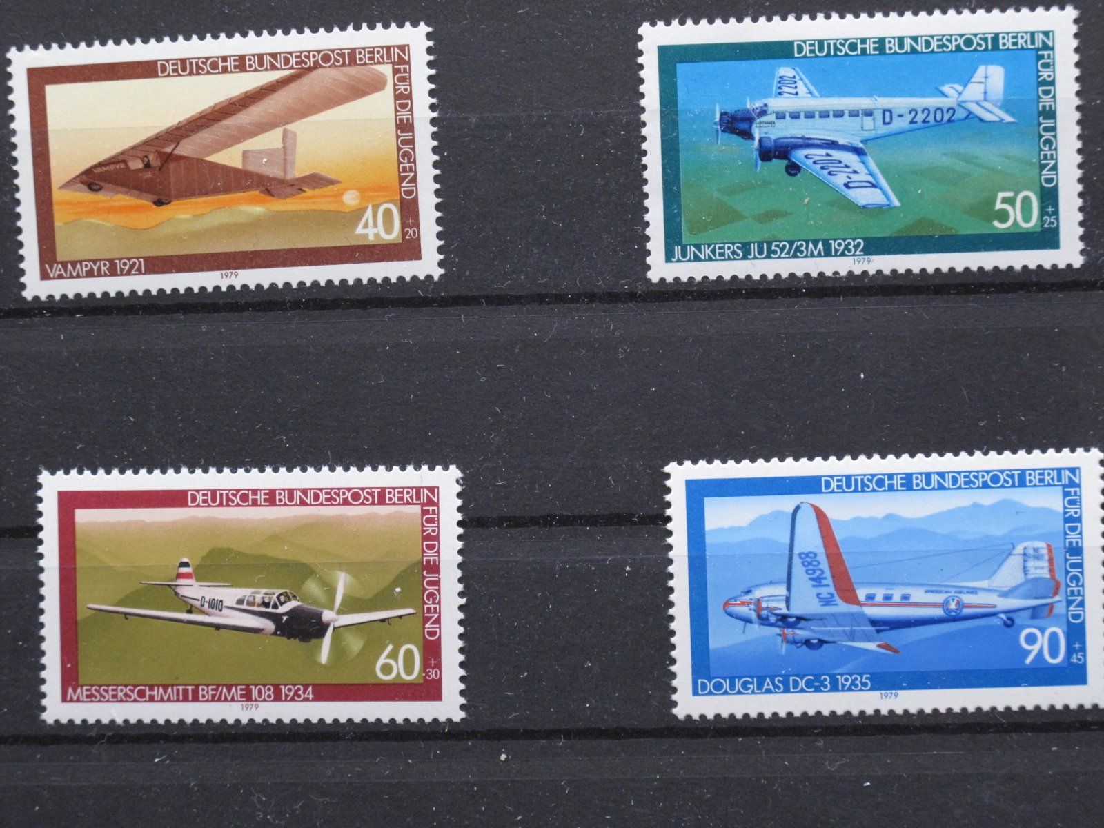 Tutti i francobolli: Berlin 1979 Luftfahrt ** – Usato da Wil SG venduto da fva01