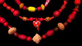 3x collier artisanal ethno look 3 Halskette 34 cm Mali?