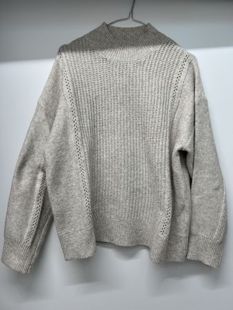 Mango Strickpullover, Beige, Gr. S
