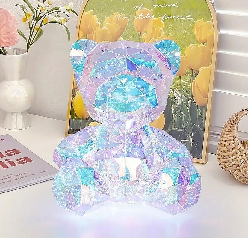 Lampade: Traumhafte Bär LED-Dekoleuchte mit Glitzereffekt 40cm – Nuovo e nell'imballaggio originale da Basel venduto da Seifehuesli 2