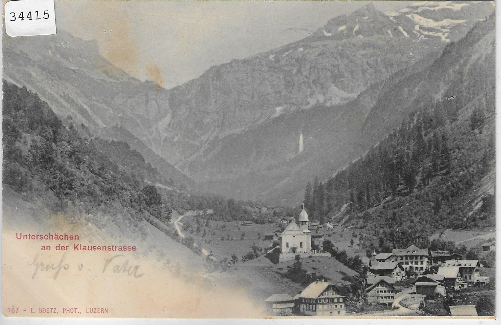 Cartes postales: Unterschächen an der Klausenstrasse – D'occasion à Ettingen par Kartenplanet