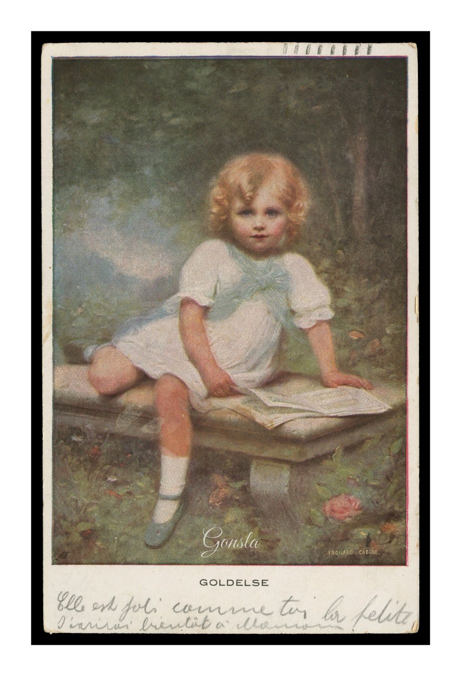 Ansichtskarten: PETITE FILLE - 1930 "GOLDELSE" – Gebraucht aus Onex von Lagorel01