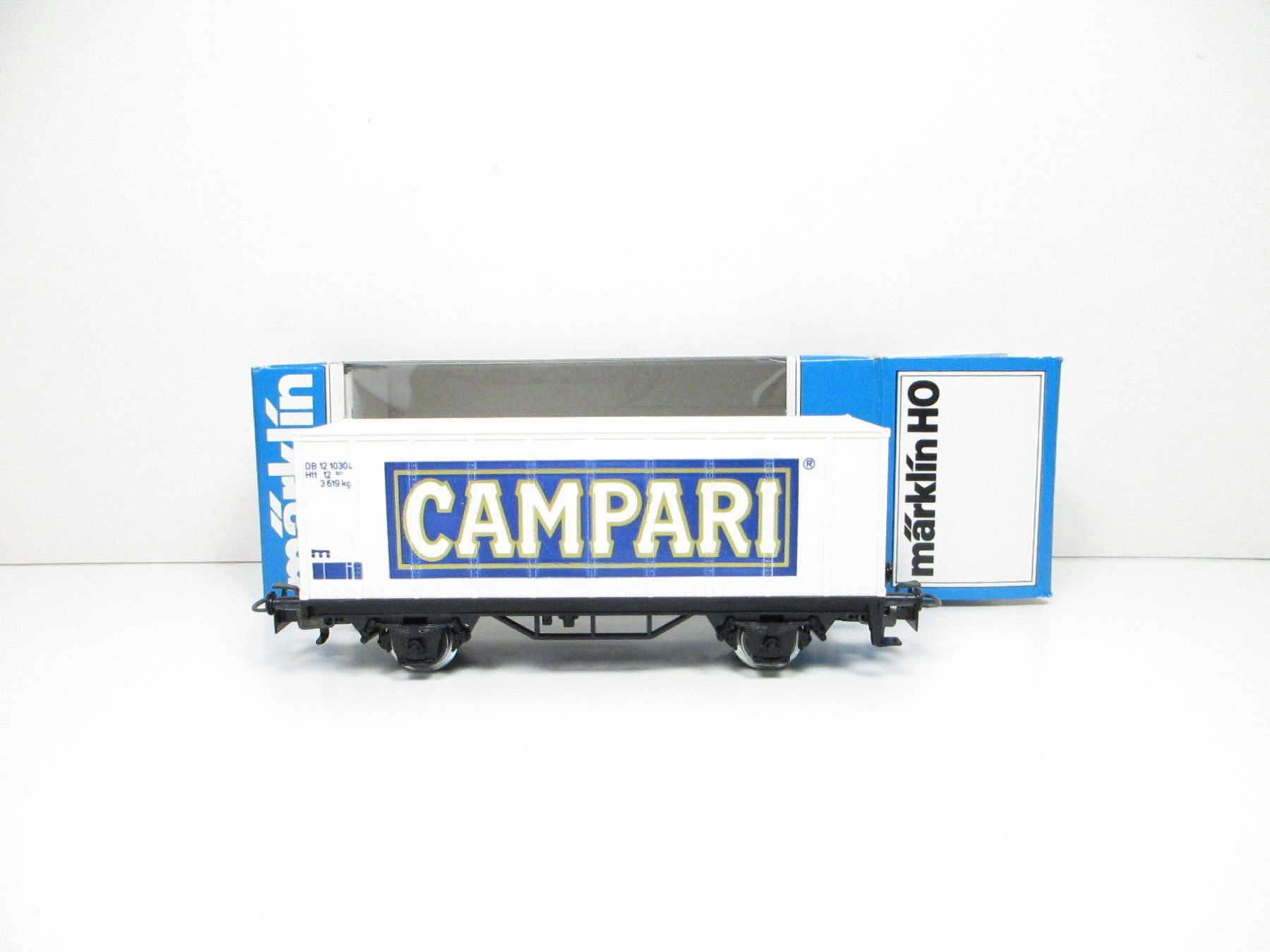 Märklin Modellini di ferrovie: Märklin H0 SBB SoMo Containerwagen "CAMPARI" – Nuovo e nell'imballaggio originale da Olten venduto da Heinrich875