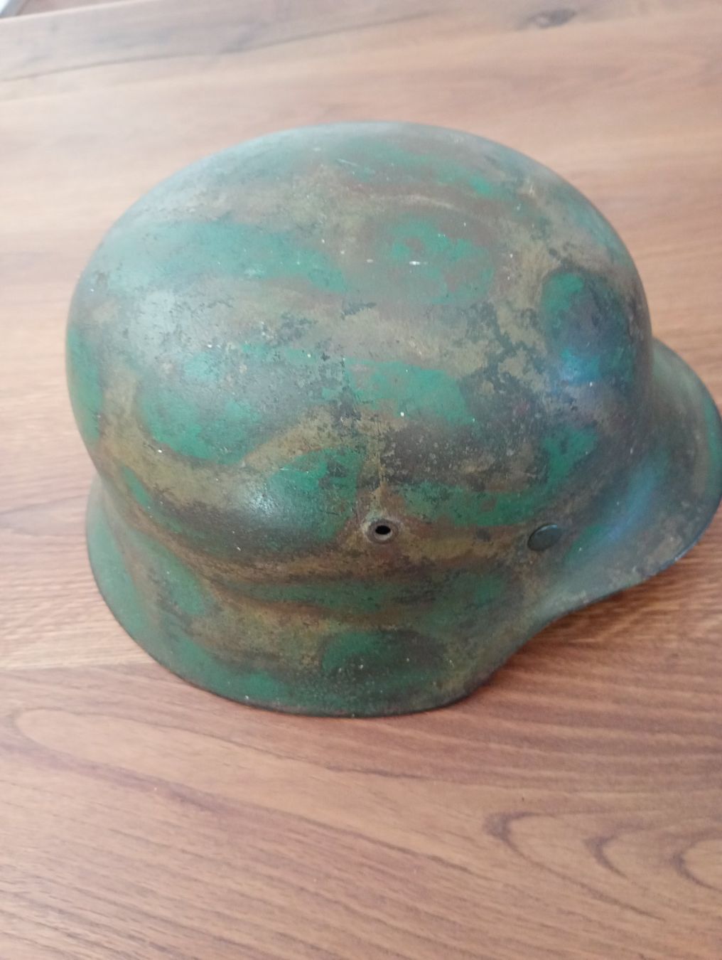 Uniformi & Effetti personali: Casque allemand M40 WW2 camouflé – Usato da Marsens venduto da Militaria.art 1