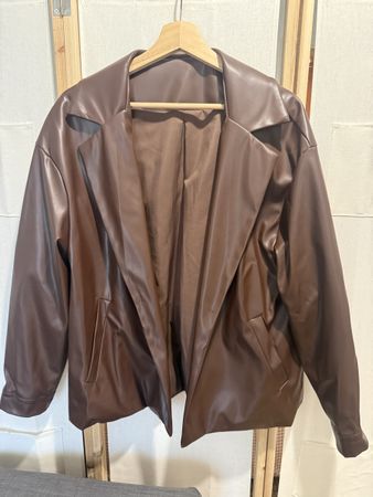 Blazer Kunstleder braun Grösse M guter Zustand