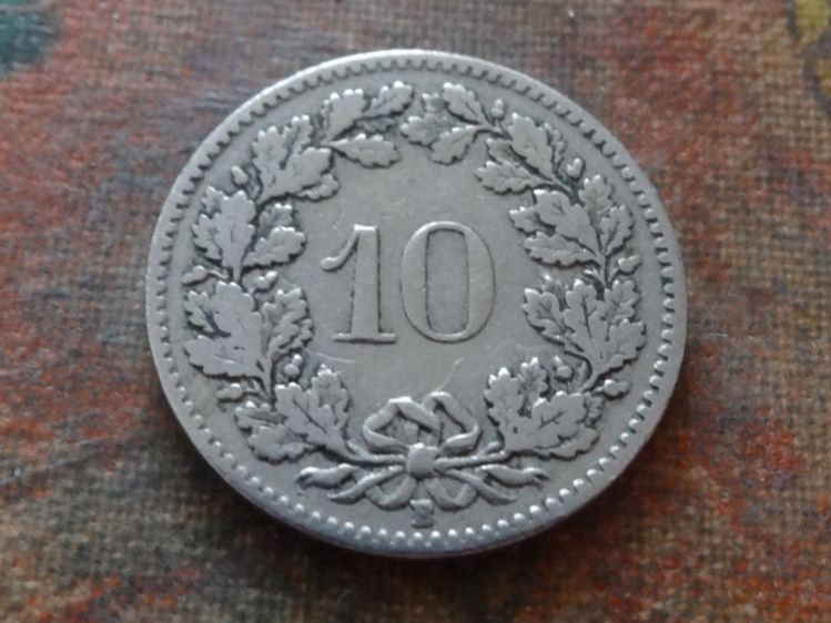 Tutti le monete: 10 Rp. 1909 – Usato da Romanel-sur-Lausanne venduto da Swift13 1