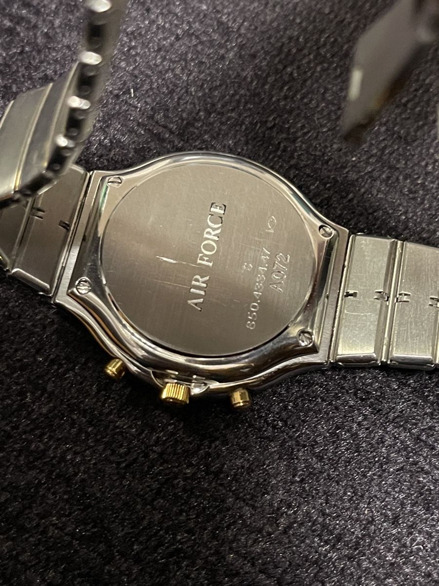 Eterna Orologi: Eterna AIR FORCE A072  Mondphase Chronograph Stahl/Gold – Usato da Untersiggenthal venduto da kaanzurich 2