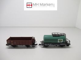 Fleischmann 2er Set Güterwagen DB ohne OVP DC GS H0