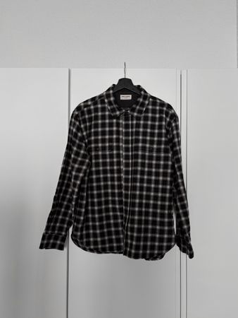 Saint Laurent AW20 Woven Check shirt L