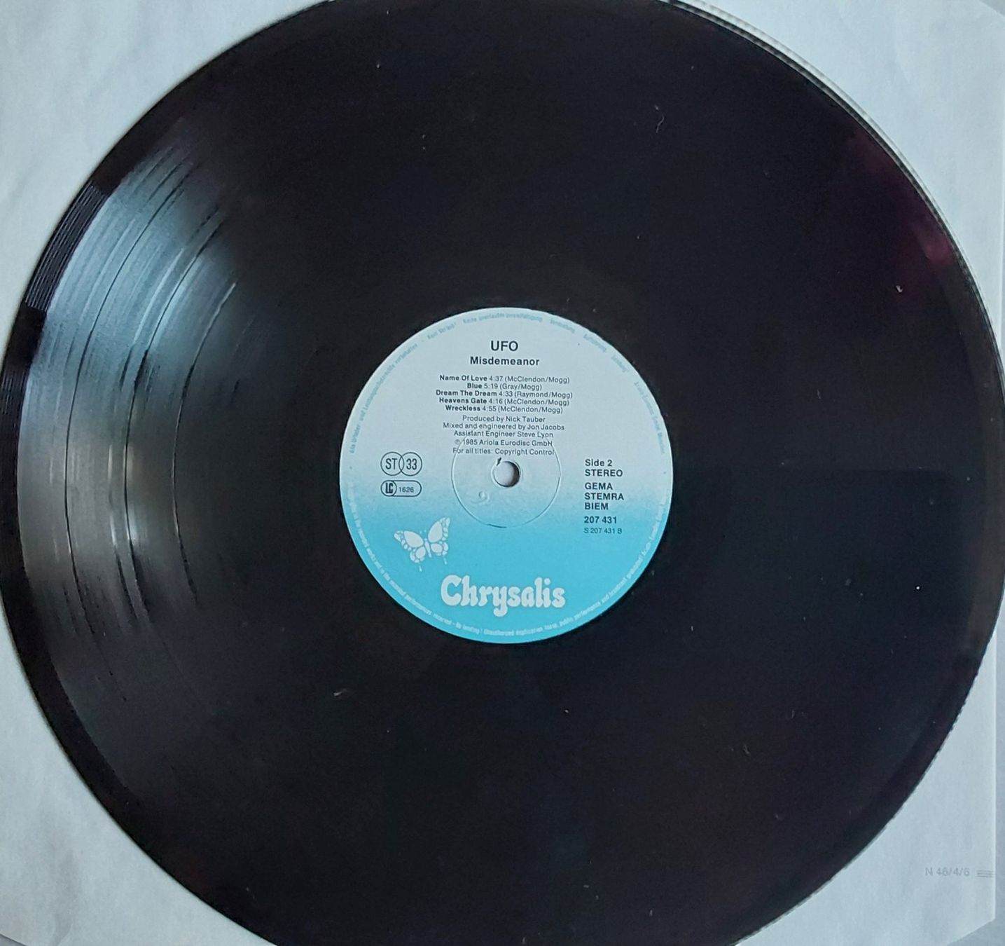 Vinyles: Vinyl LP - UFO - Misdemeanor - 1985 – D'occasion à Villeret par Fil11 3