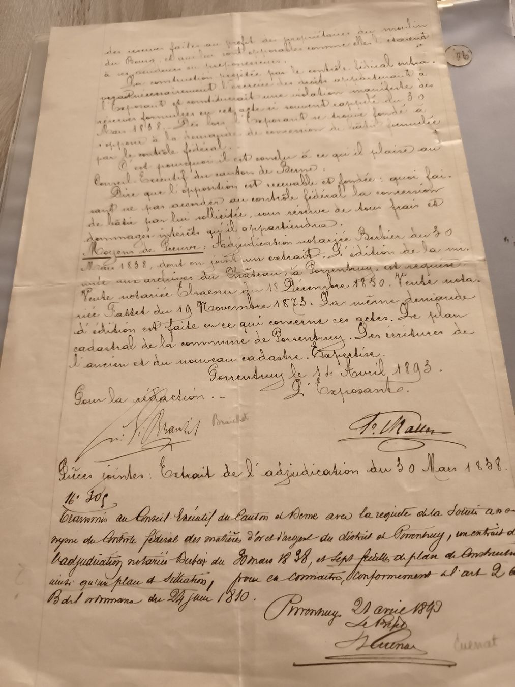 Documents: Document historique Opposition 1849 – D'occasion à Prilly par jor_x27s 2