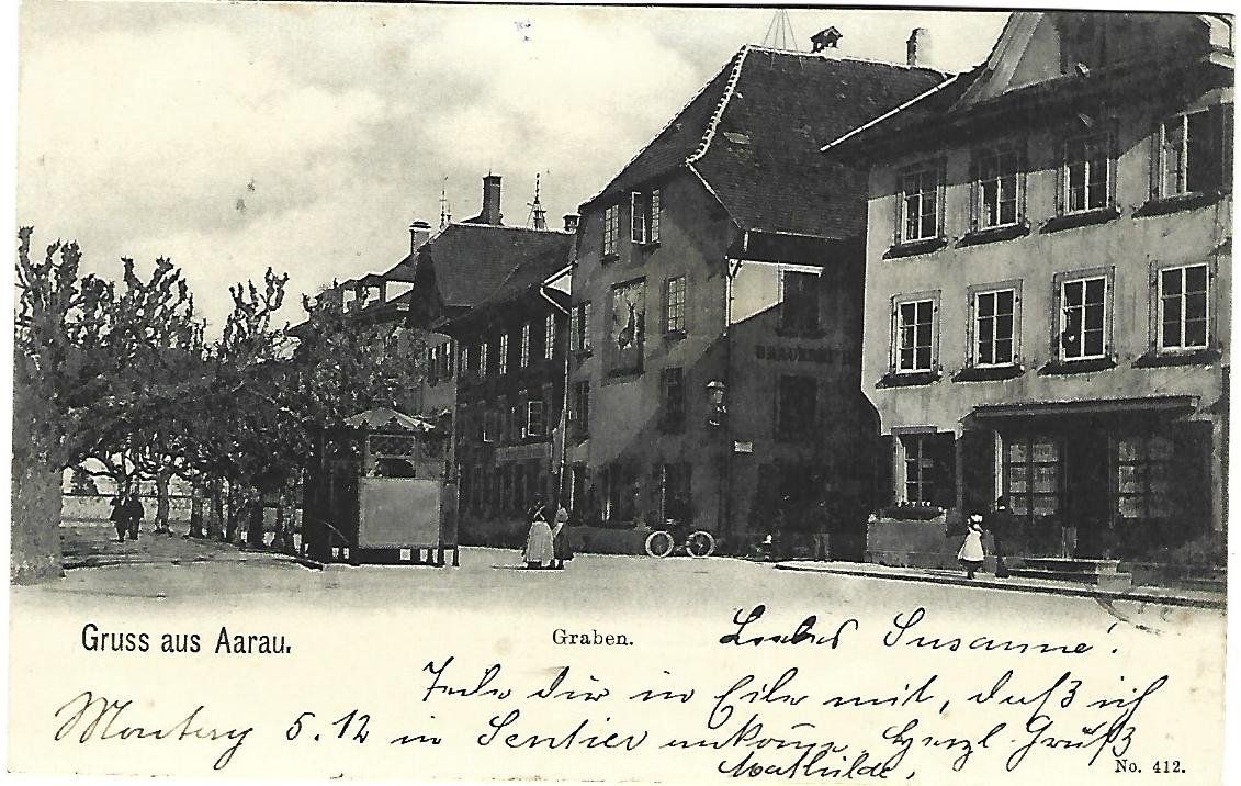Cartes postales: Gruss aus Aarau Graben – D'occasion à Wetzikon ZH par Brulu100
