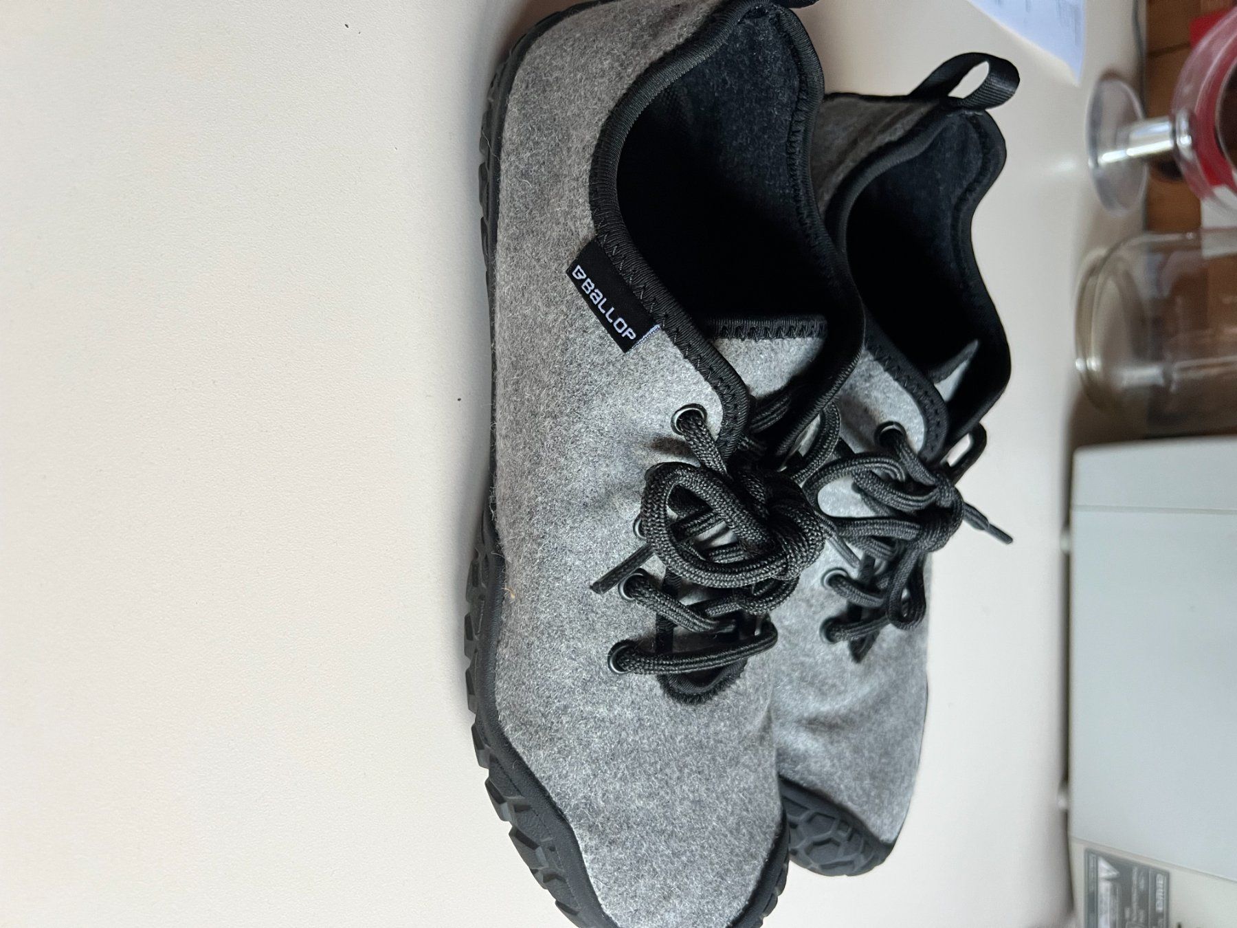 Herrenschuhe: Ballop  Barefoot dunkelgrau – Neu (gemäss Beschreibung) aus Mörel von Emozia 1
