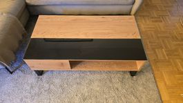 Table basse relevable bois et noir très bon etat