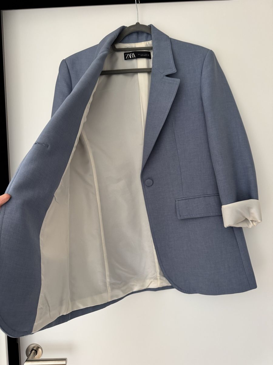Zara Jacken: Zara Blazer in Hellblau, Gr. S  – Gebraucht aus Cham von LaBaum 3