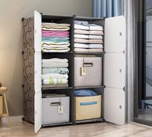 Armoire Portable DIY Penderie avec Porte hauteur 110cm