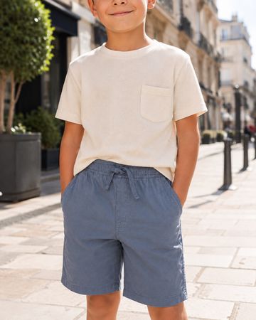 SHORT BLEU GRIS POUR ENFANT