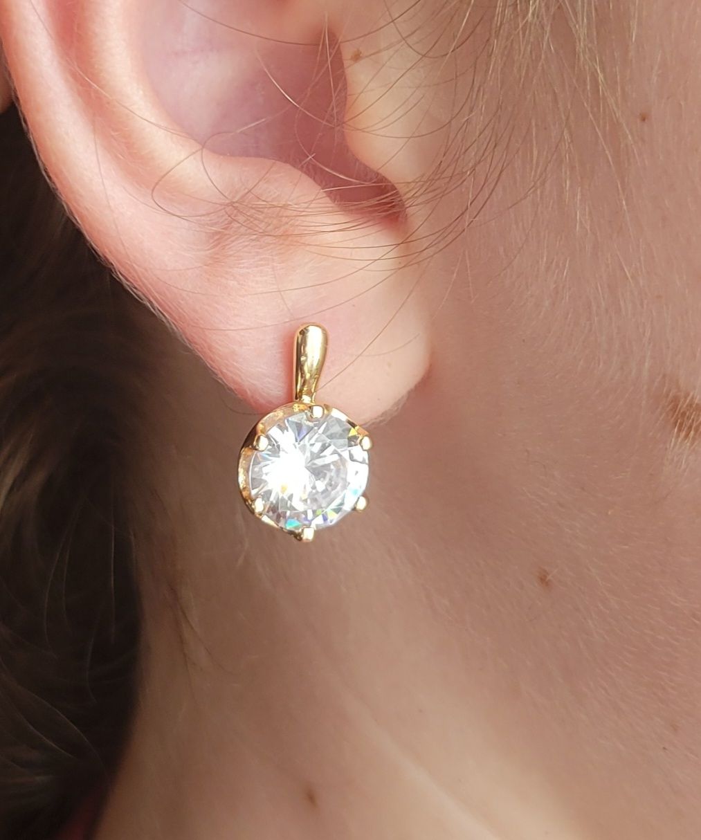 Orecchini pendenti & Orecchini a lobo: Boucles d'oreilles en plaqué or et zircons – Nuovo (secondo la descrizione) da Bernex venduto da Dariafr 4