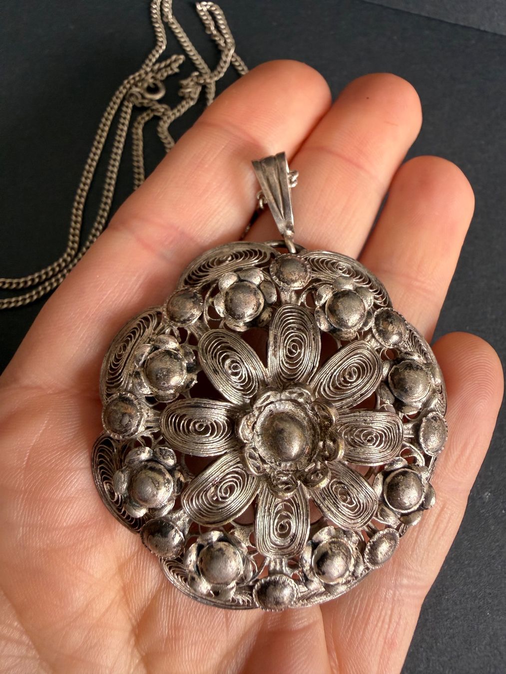 Ketten: Antike Trachtenschmuck Silber Kette 800 – Gebraucht aus Spiegel b. Bern von Rogger72 7