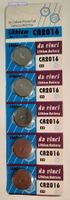 5Stück CR 2016 LITHIUM Knopfbatterie 3 Volt