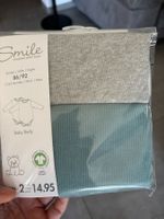 Lot de 2 bodies bébé Smile, taille 86 - 92 Neuf