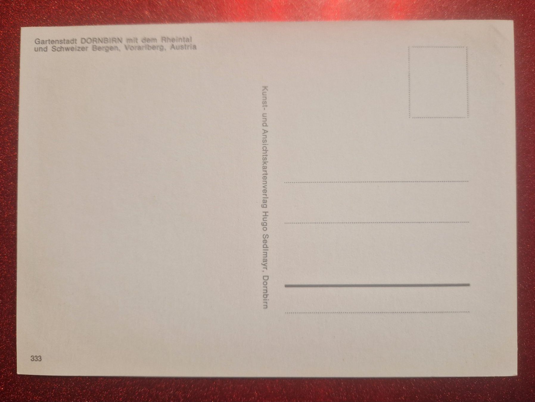 Cartoline postali: Dornbirn mit Rheintal & Schweizer Berge top – Nuovo (secondo la descrizione) da Melchnau venduto da Fishel 1