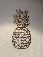 Wandkunst Metallbild Ananas
