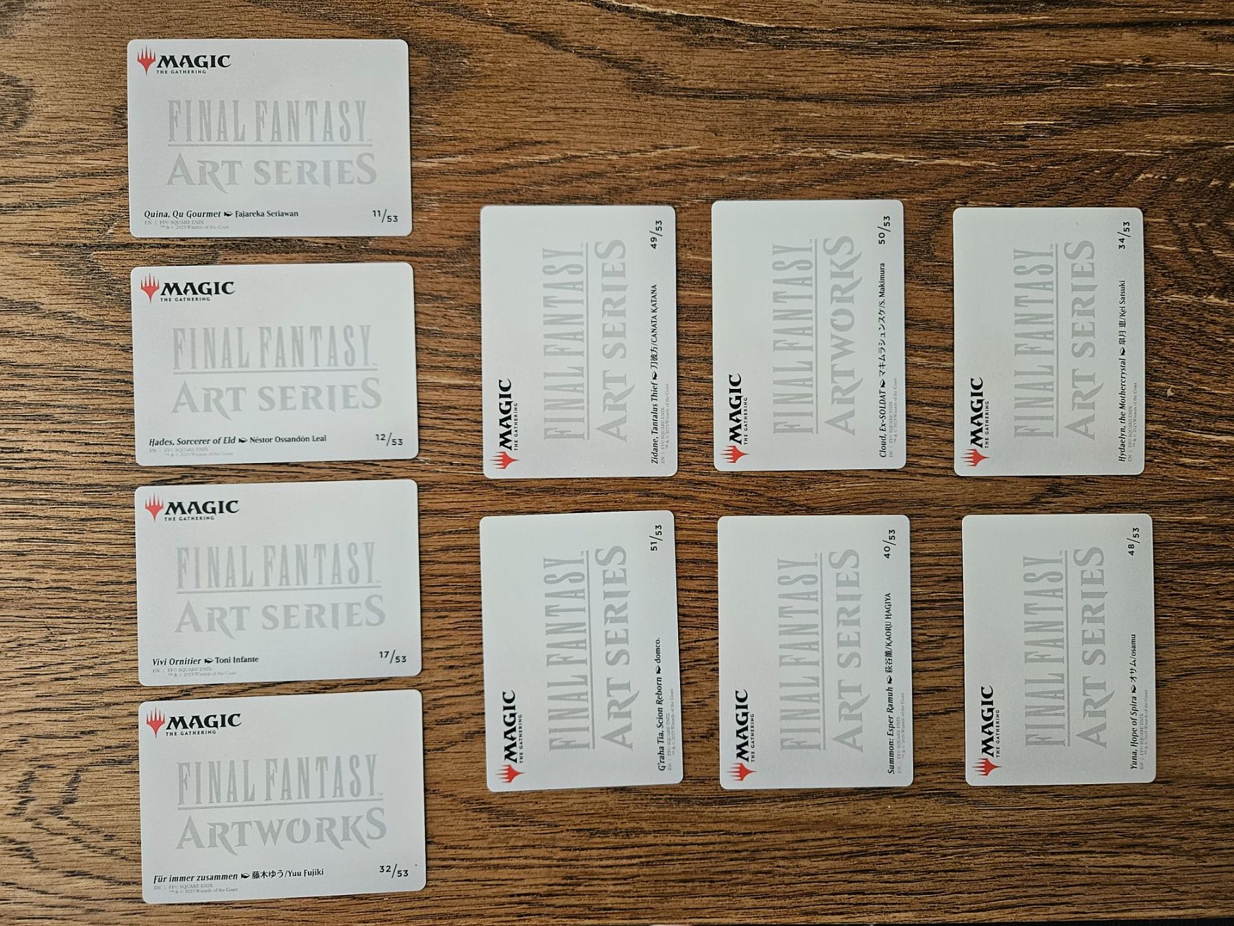 Magic The Gathering Carte collezionabili: Final Fantasy Art Series 10 verschiedene Karten – Usato da Niederwangen BE venduto da simonsagt 1
