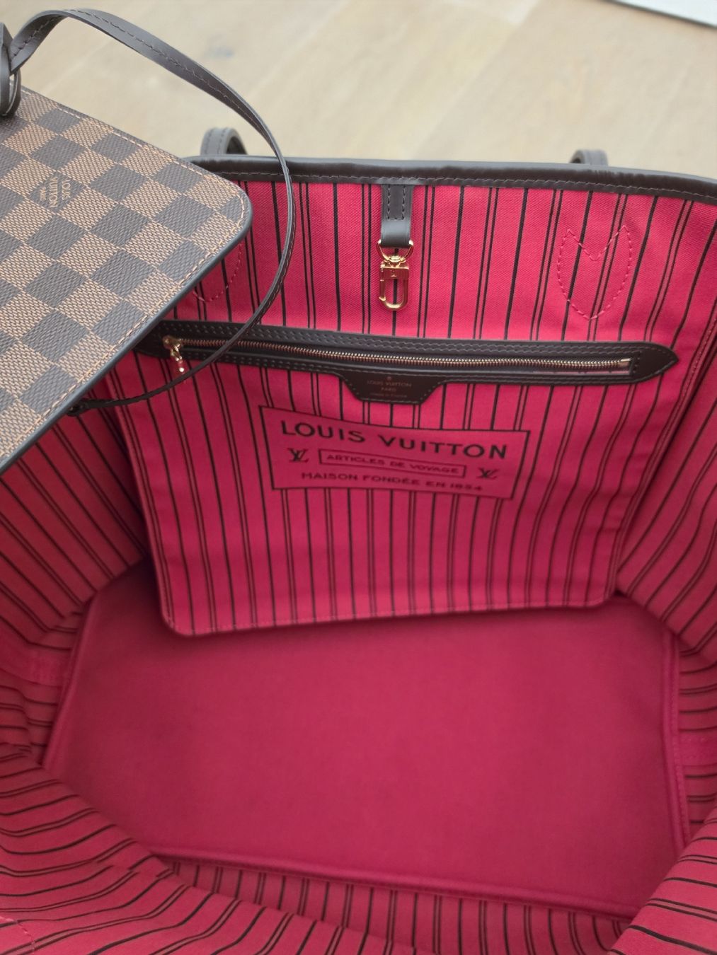 Louis Vuitton Borse da donna: Louis Vuitton Neverfull GM Damier Ebene inkl. Pochette – Nuovo (secondo la descrizione) da Allschwil venduto da Jadranka76 5