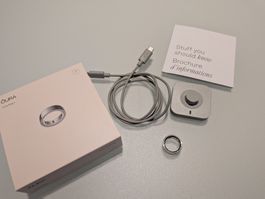 Oura Ring 4, silber, Grösse 7