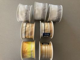 Geschenkband  7 Stück