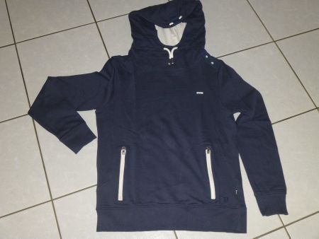 Herren-Kapuzen-Pullover d'blau / Gr. M