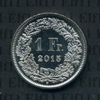 CHF___1.00 2015 stgl * nigelnagelneu! 1 Franken