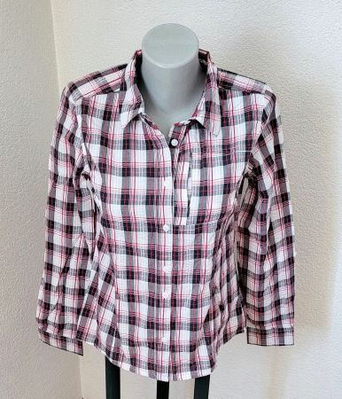 karierte Bluse - ideal zum Wandern Gr. 38 - wie neu