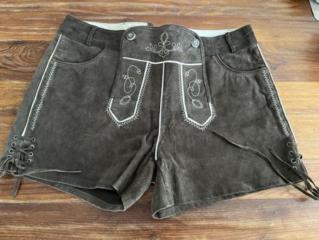 Waldschütz Trachtenlederhose kurz, Gr. 42, Top Zustand neu