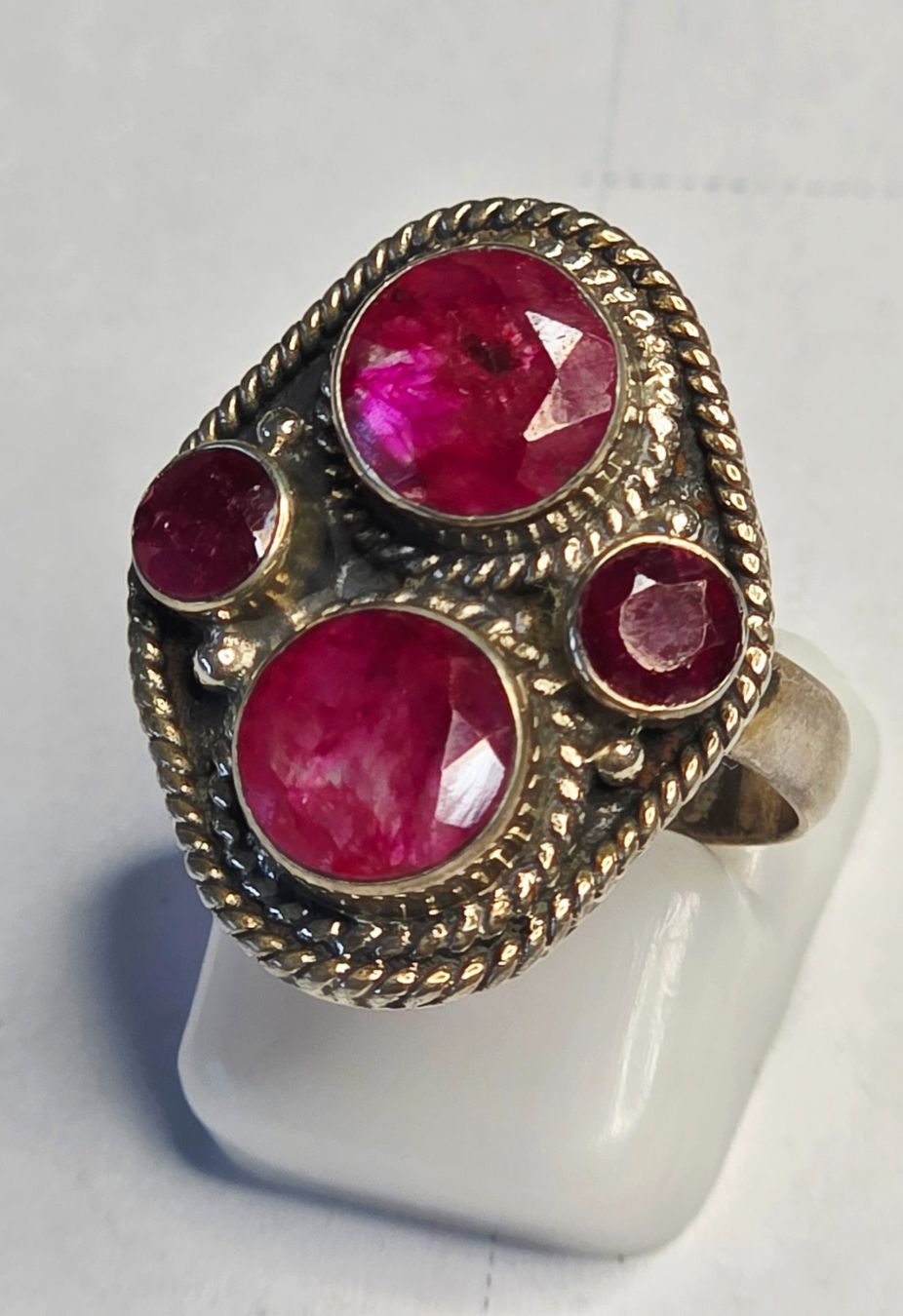 Ringe: Rubin Fingerring in Silber – Neu (gemäss Beschreibung) aus Zürich von Benedikt21 6
