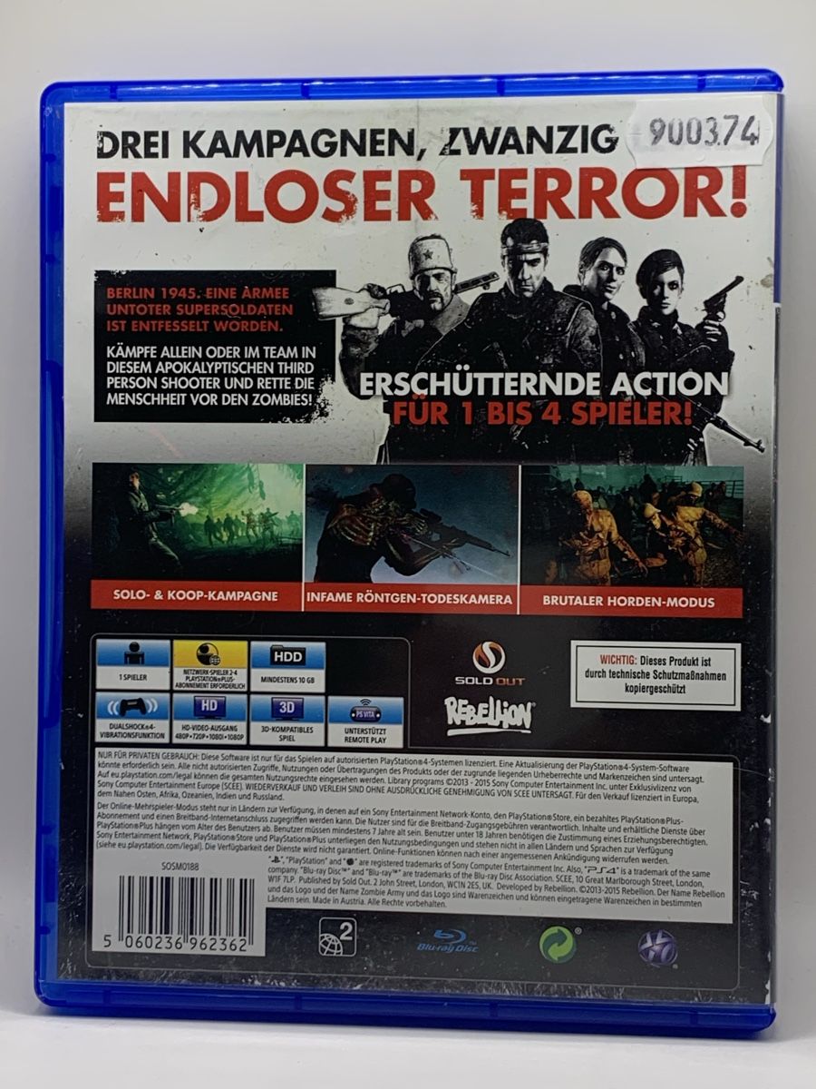 Sony Giochi: PS4 - Zombie Army Trilogy – Usato da Ostermundigen venduto da RG-Collector 1